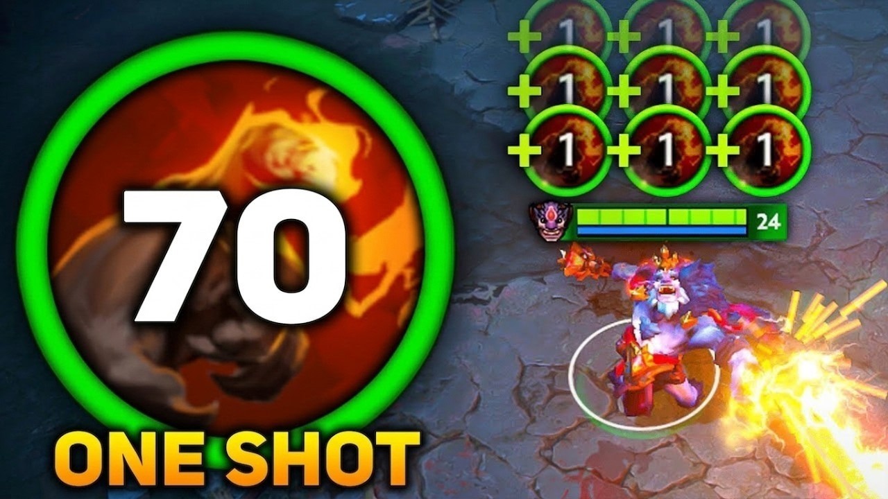 +70 Finger Of Death Stack One Shot 7.41f🔥🔥🔥+3000 Attack Damage Lion | Dota 2 Gameplay