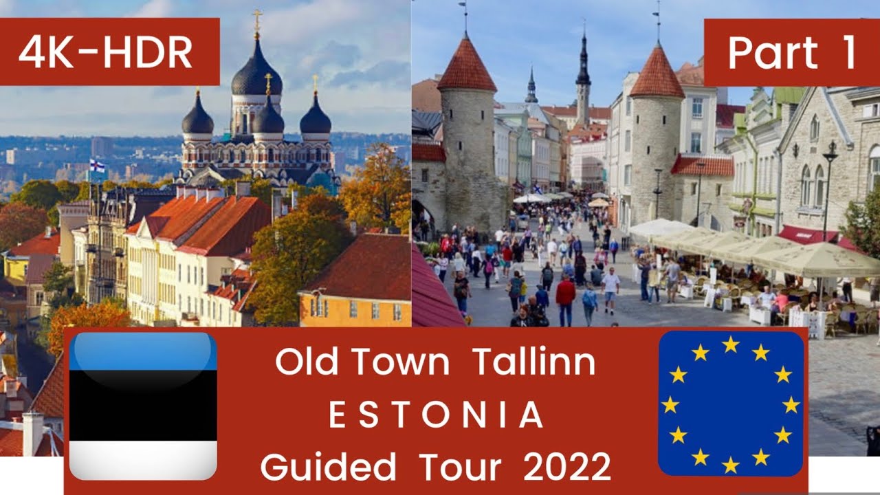 Tallinn Old Town walking Tour | Estonia 🇪🇪| Guided Tour 2022 | 4K | Part 1