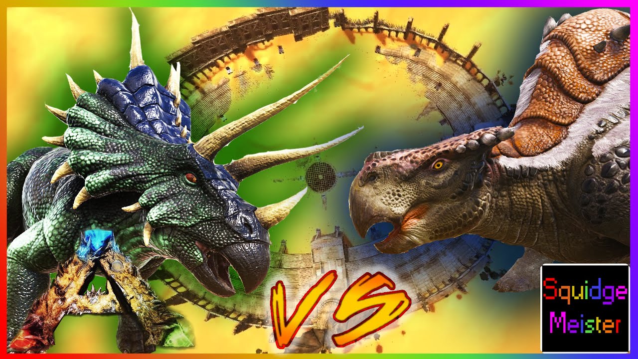 Ark: Scorched Earth || MORELLATOPS vs TRICERATOPS || EPIC ARENA BATTLE