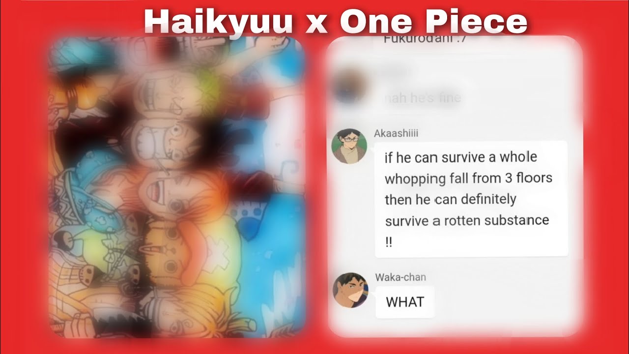 HAIKYUU X ONE PIECE | PURE CHAOS | haikyuu text | Maeve_lort