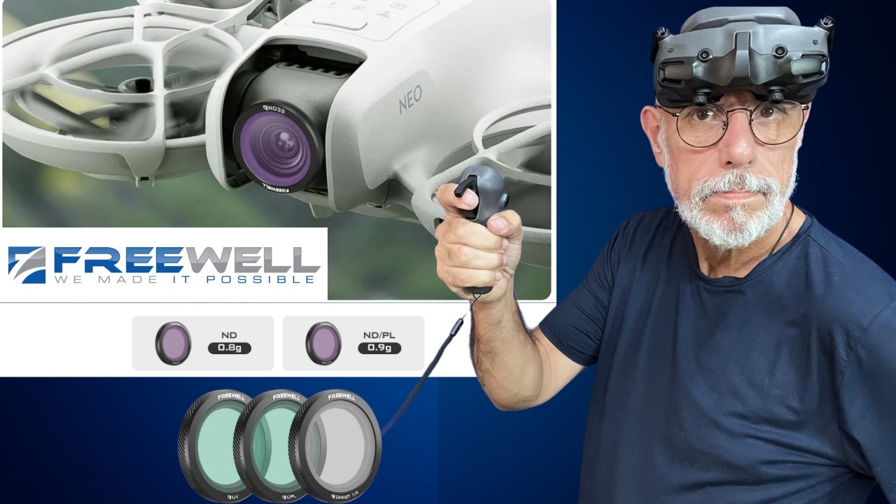Testei os FILTROS ND Freewell para o drone DJI NEO!