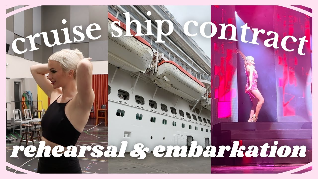 REHEARSAL & OPENING NIGHT ♡ a cruise ship dancer week in the life