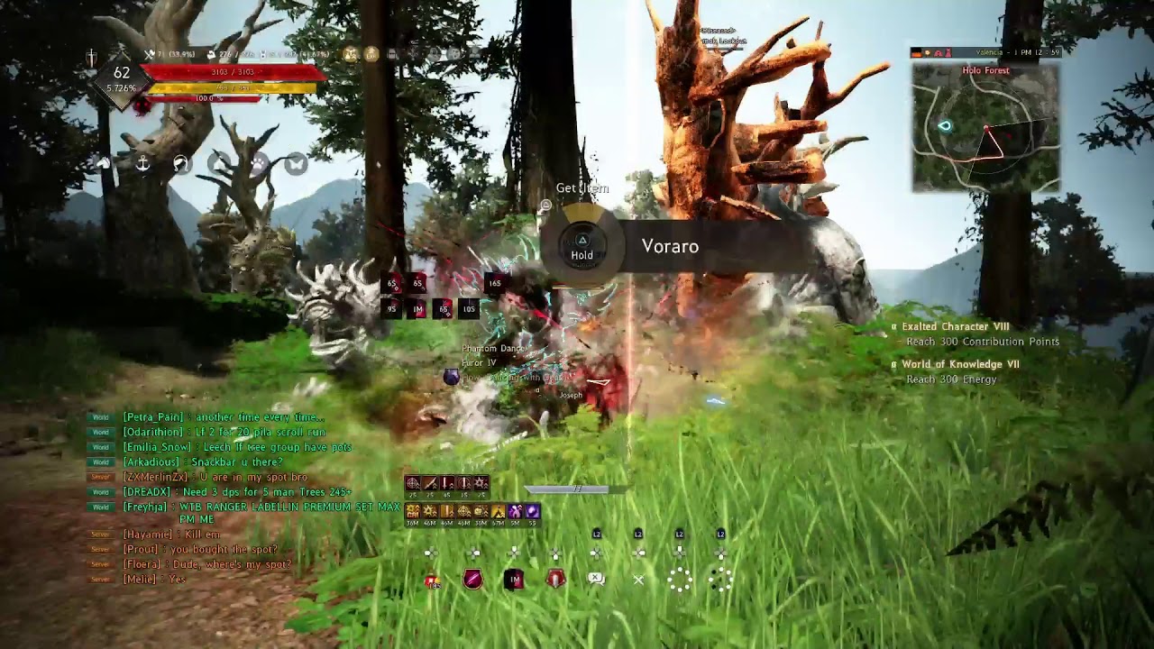 BLACK DESERT ONLINE PS4 PRO - 269 NOUVER LAHN SOLO GRIND MIRUMOK - 1732 Trash/hr