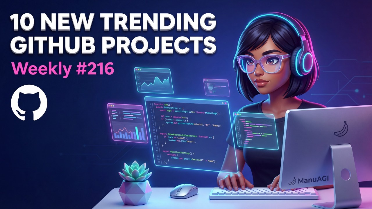 Лучшие новые проекты с открытым исходным кодом на GitHub на этой неделе: ИИ, мобильные агенты и р...