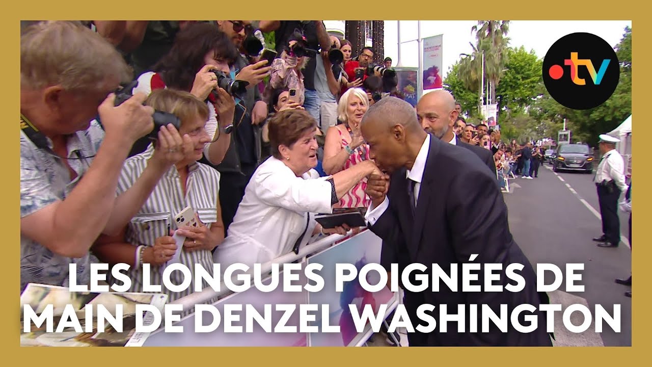 #Cannes2025. Les longues poignées de main de Denzel Washington sur la Croisette