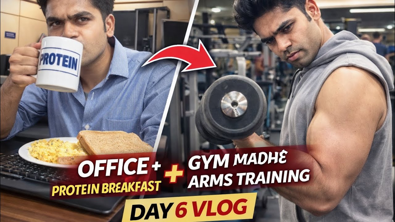 Day 6 | From Office Desk To Arm Day Beast Mode 💪