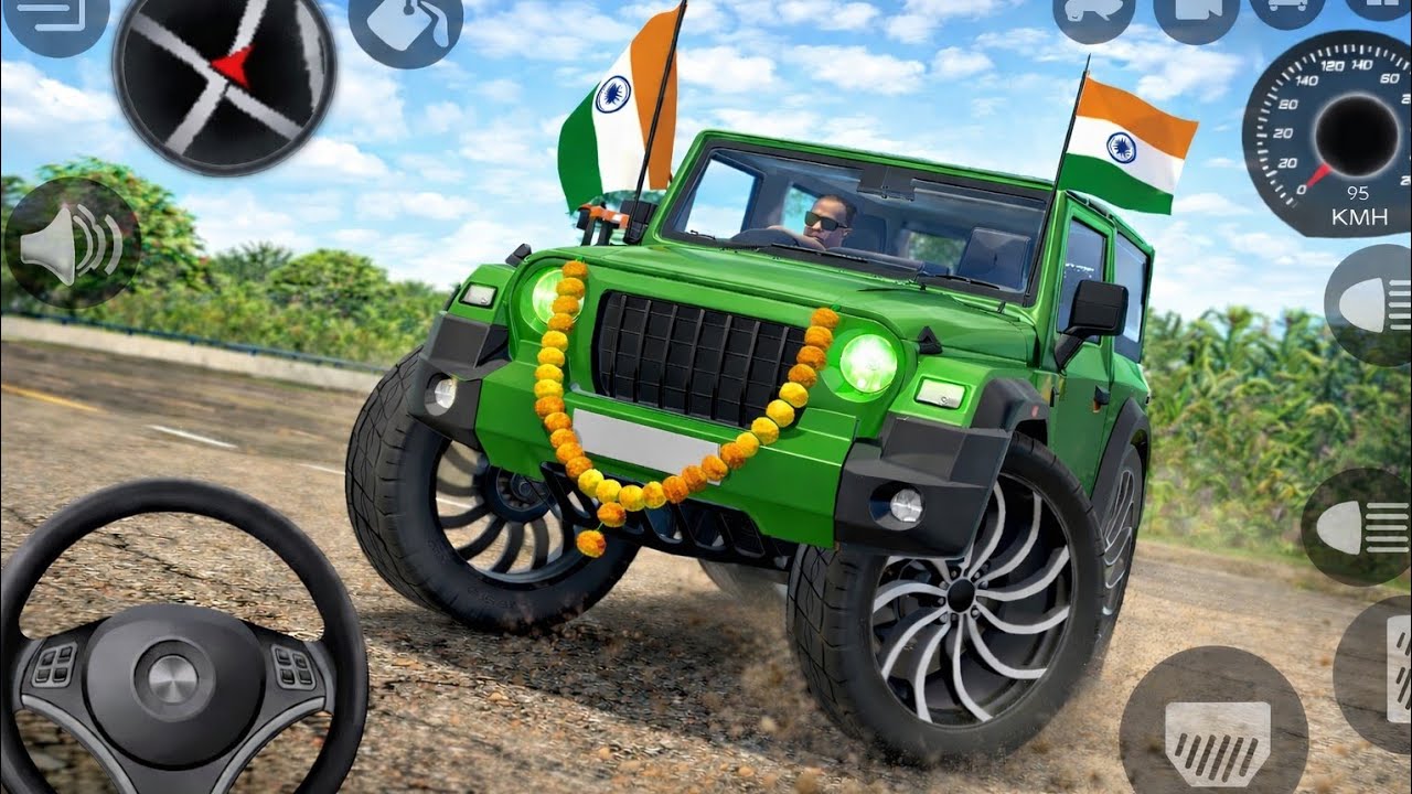 Modified Mahindra Thar Gameplay 🚙 | Indian Cars Extreme Driving Game