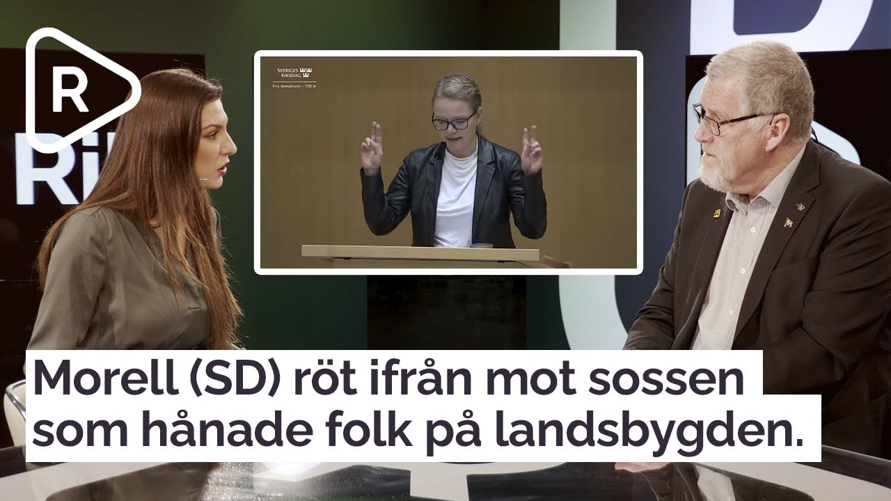 Thomas Morell (SD) r&ouml;t ifr&aring;n mot Teres Lindberg (S) n&auml;r hon h&aring;nade m&auml;nniskor p&aring; landsbygden