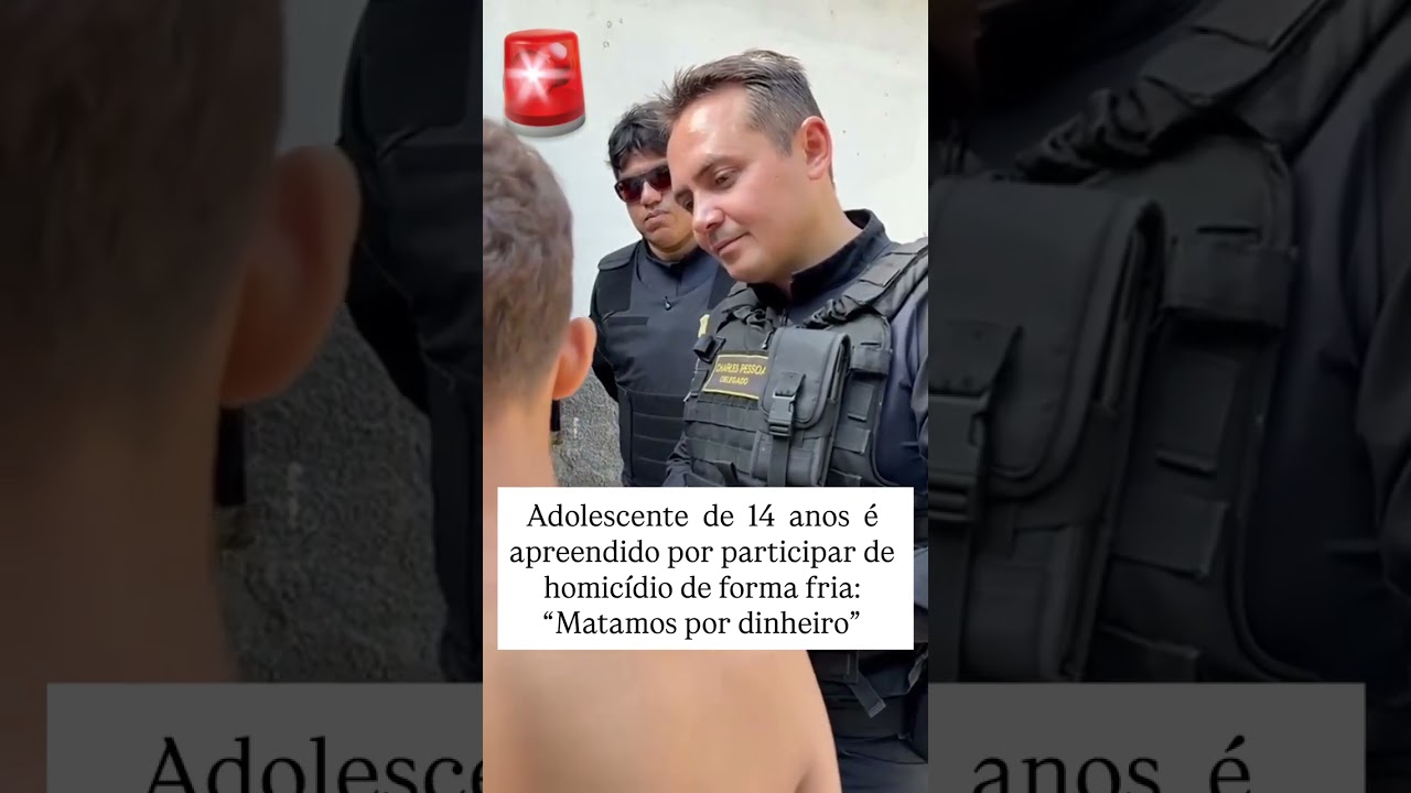 Adolescente de 14 anos &eacute; apreendido por participar de homic&iacute;dio de forma fria: