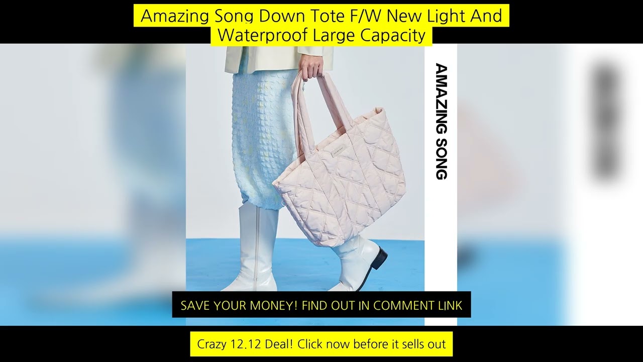 Amazing Song Down Tote F/W New Light And Waterproof Large Capacity Laptop Bag