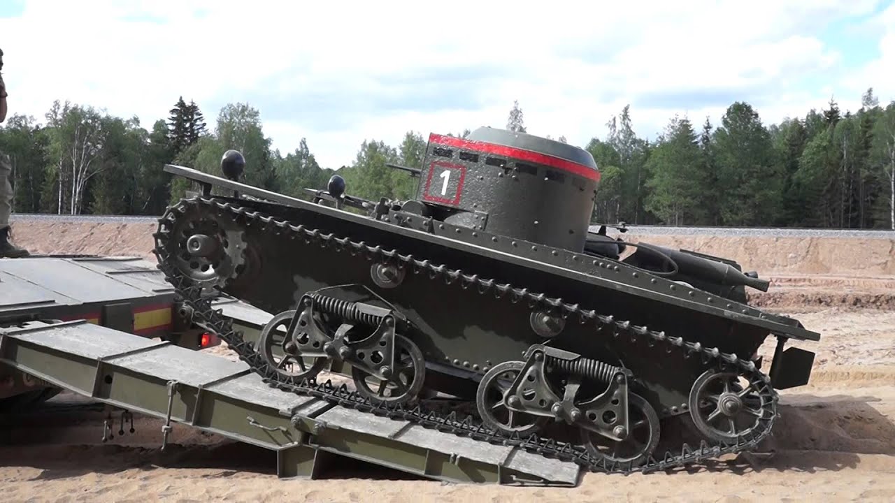 T-38  offloaded from flatbed, Kubinka