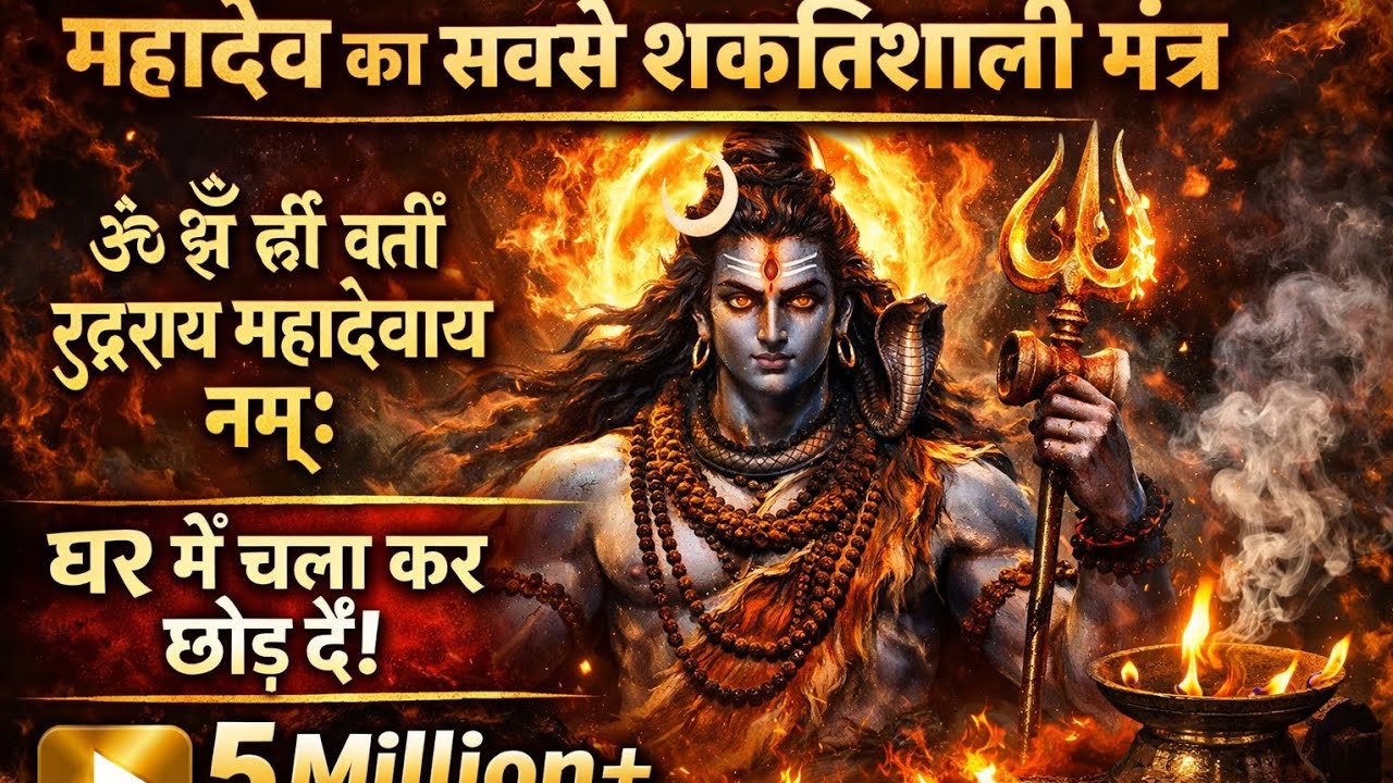 🔱महादेव का सबसे शक्तिशाली मंत्र | कष्ट निवारक शिव मंत्र | घर में चलाकर छोड़ दें |#Mahadev#ShivMantra