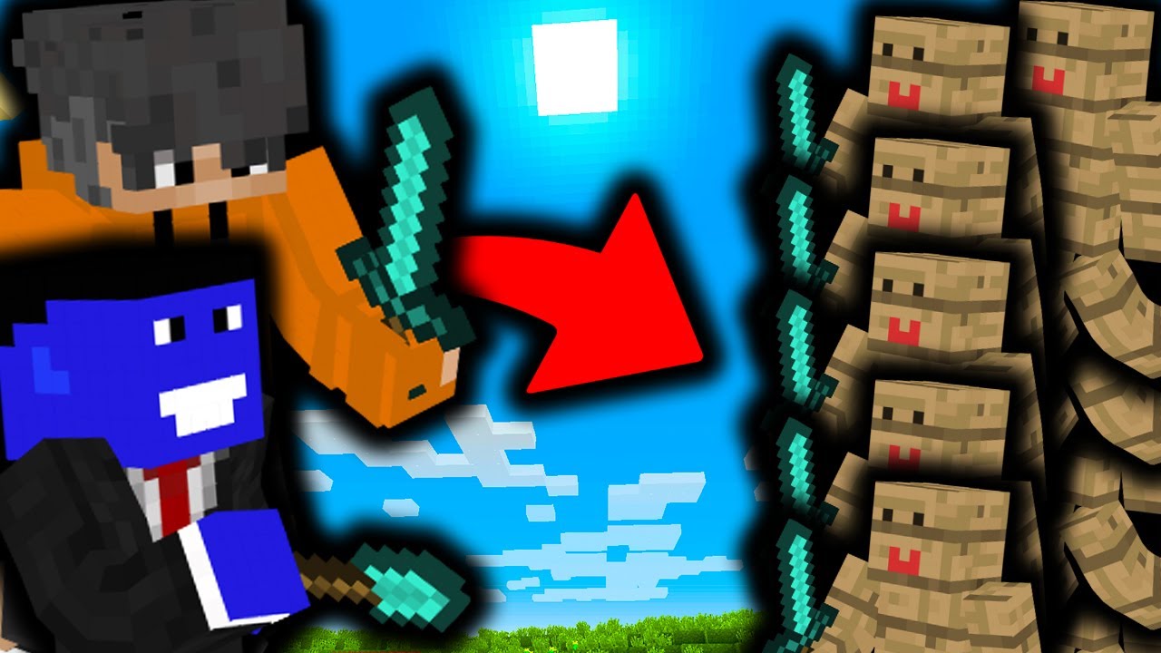 JA + DEJSON VS 100 OSÓB NA XLajtHC w MINECRAFT!