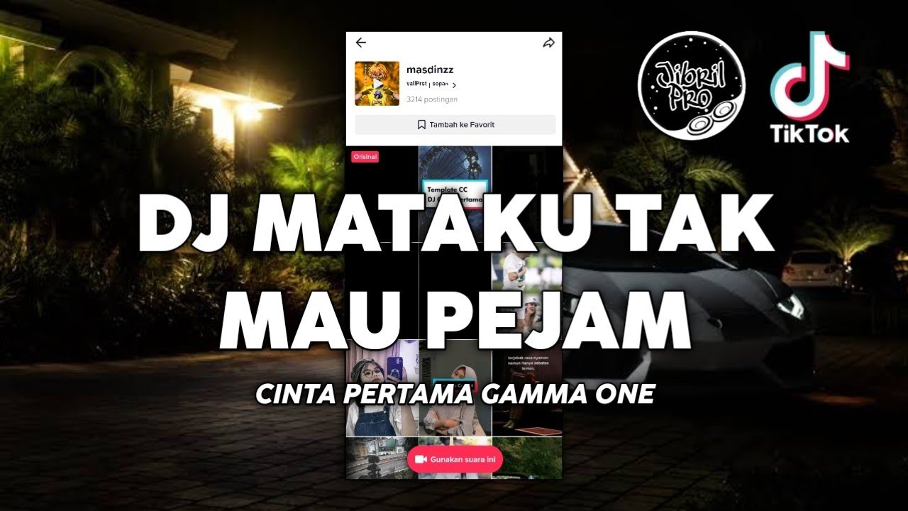 DJ MATAKU TAK MAU PEJAM - DJ CINTA PERTAMA GAMMA 1 VERSI SLOW TIKTOK VIRAL 2023 !