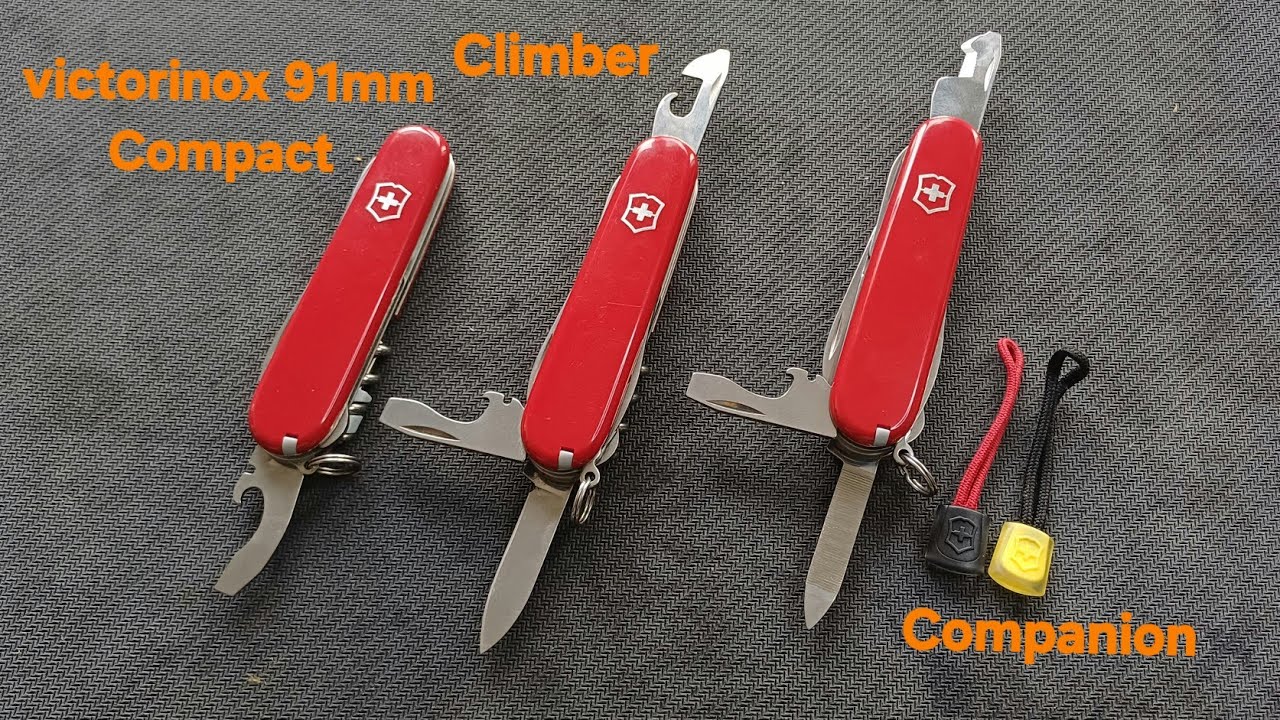 Victorinox Companion 91mm! Le meilleur des deux mondes! Entre le Compact & le Climber!