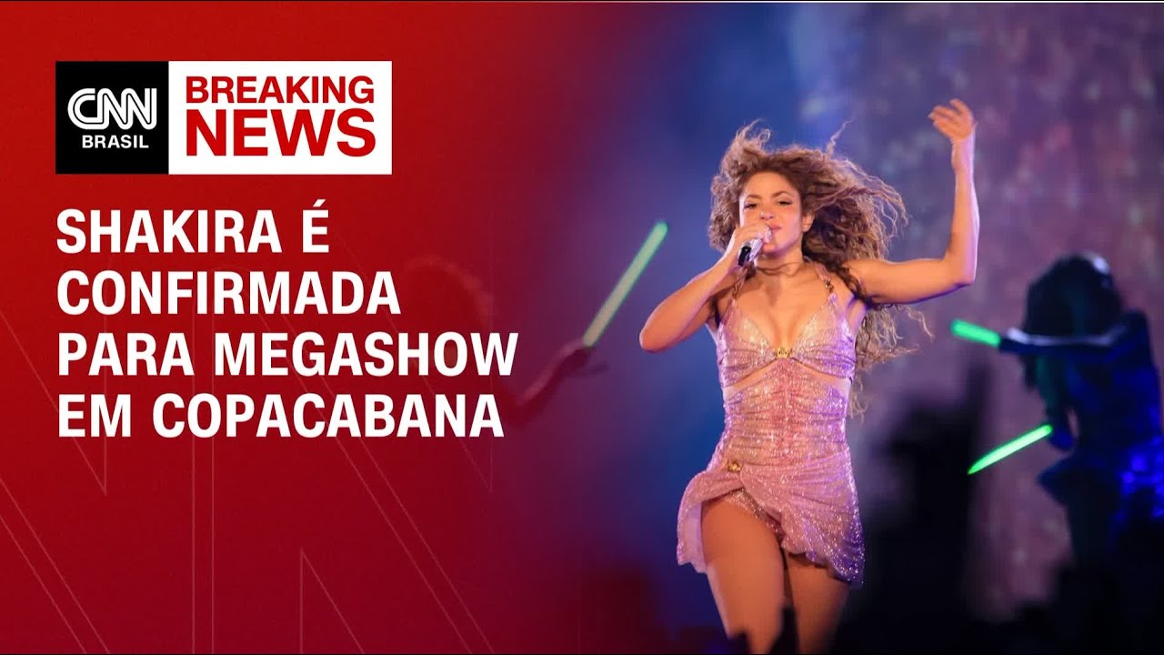 Shakira é confirmada para megashow em Copacabana do 