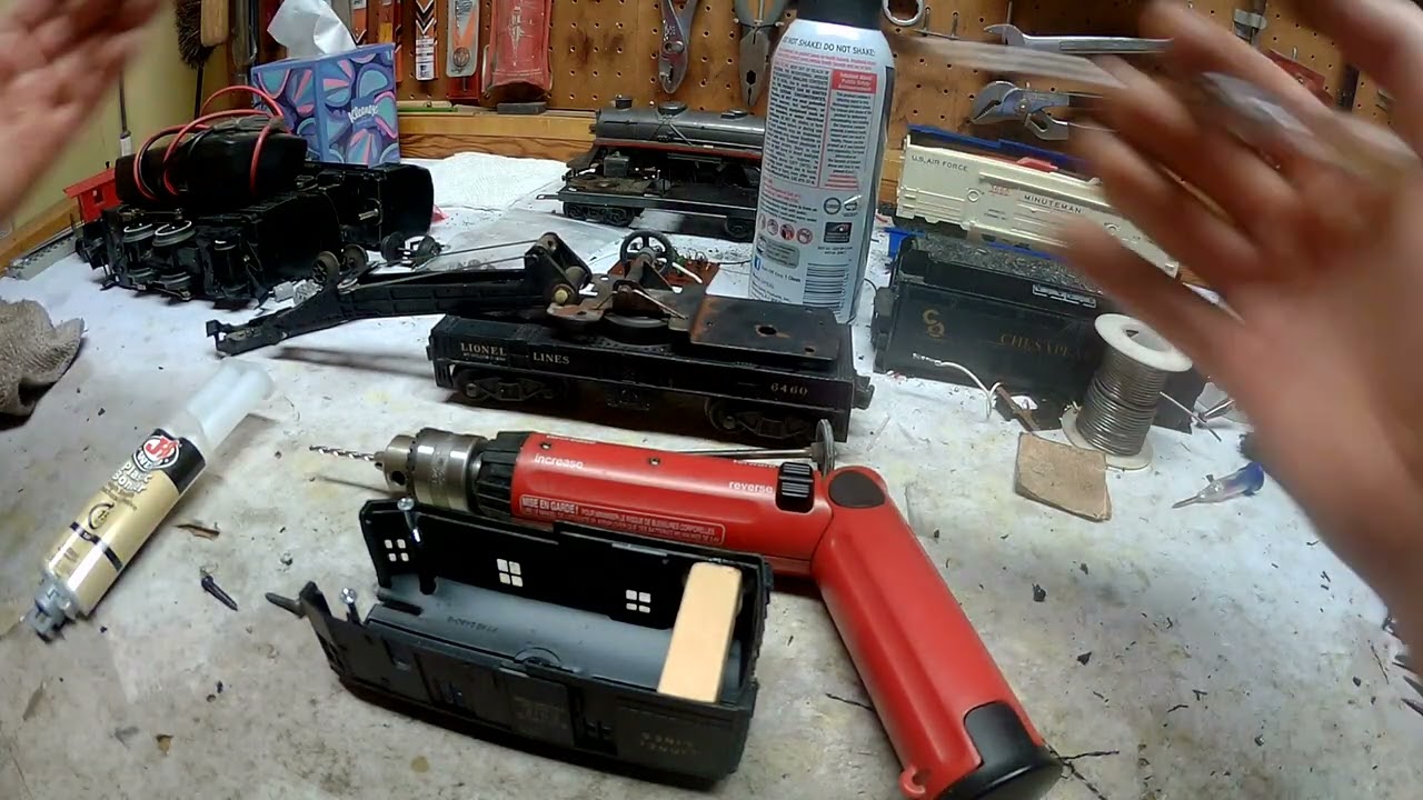 Quick tip for fixing broken cab mounting holes on Lionel crane cars