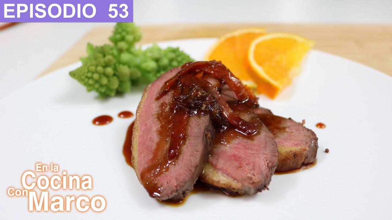 Pato a la naranja - Receta autentica italiana - Magret