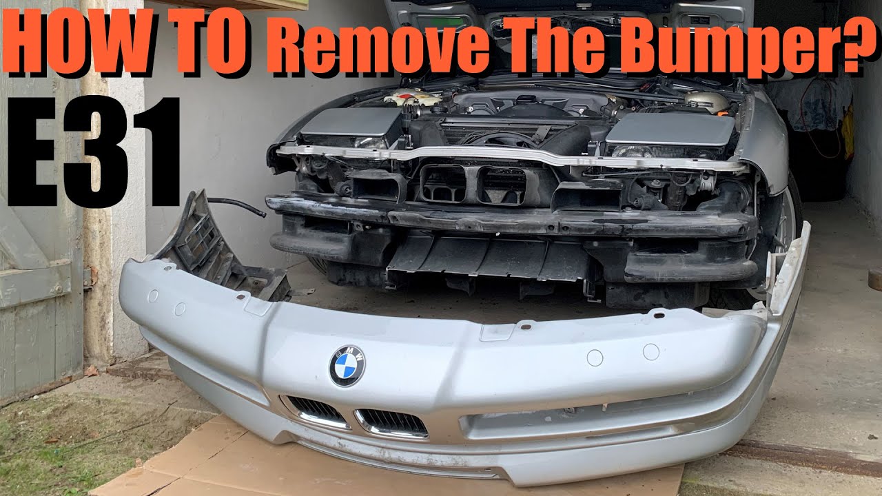 BMW 850ci E31 - How To Remove The Front Bumper?