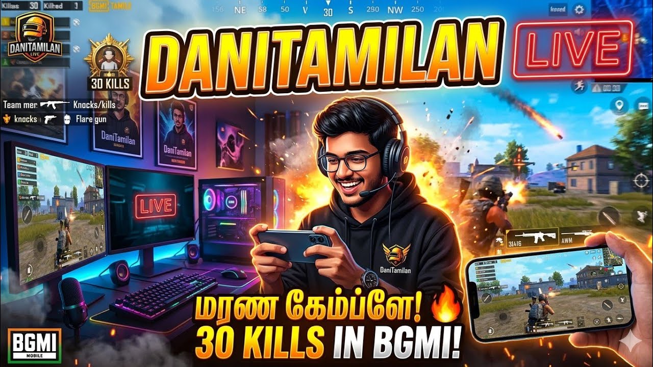 DANI TAMILAN LIVE | #bgmilive #bgmi #danitamilanislive