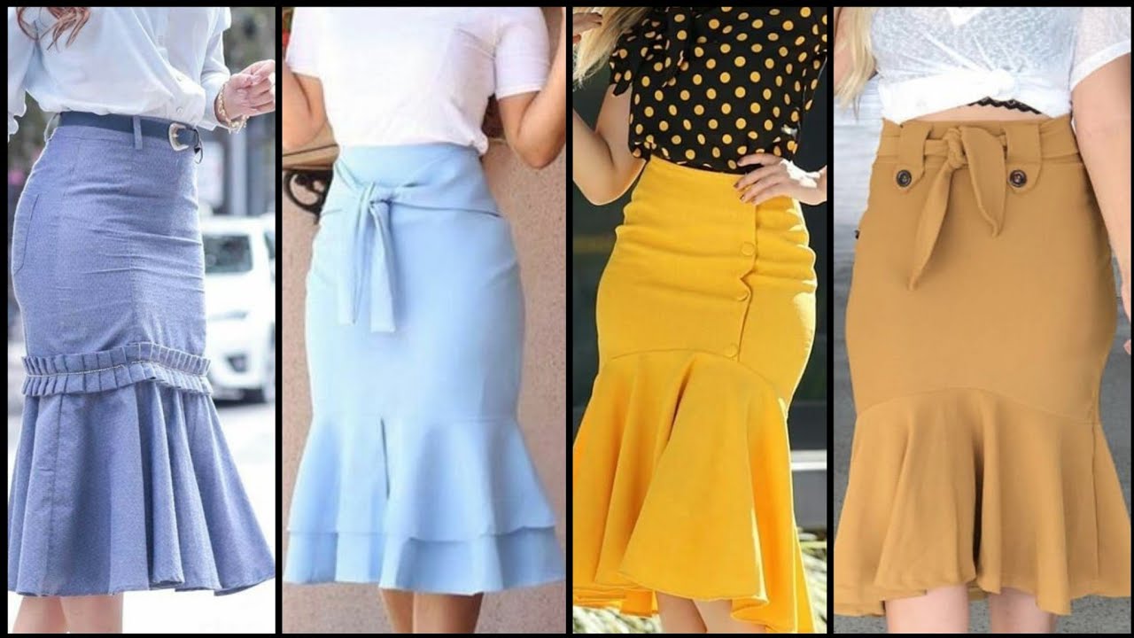 gorgeous Mermaid midi skirts collection for business women and girls