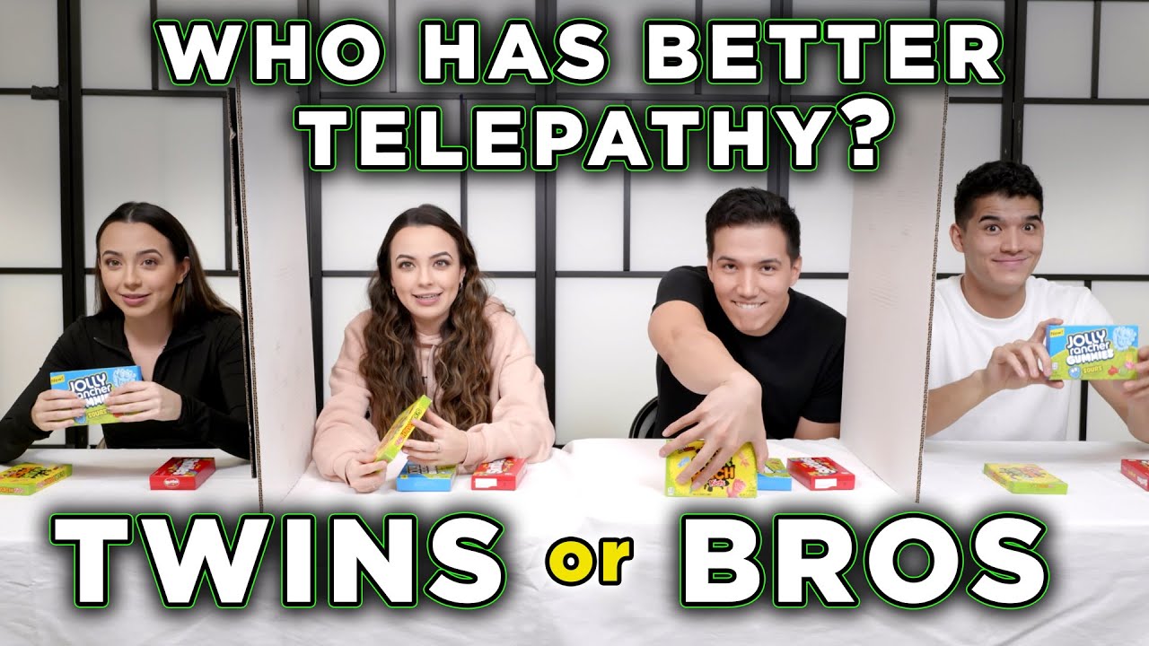 TWINS vs BROTHERS REAL TELEPATHY TEST - Merrell Twins