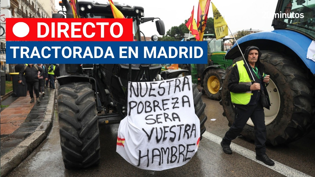 TRACTORADA EN MADRID, EN DIRECTO