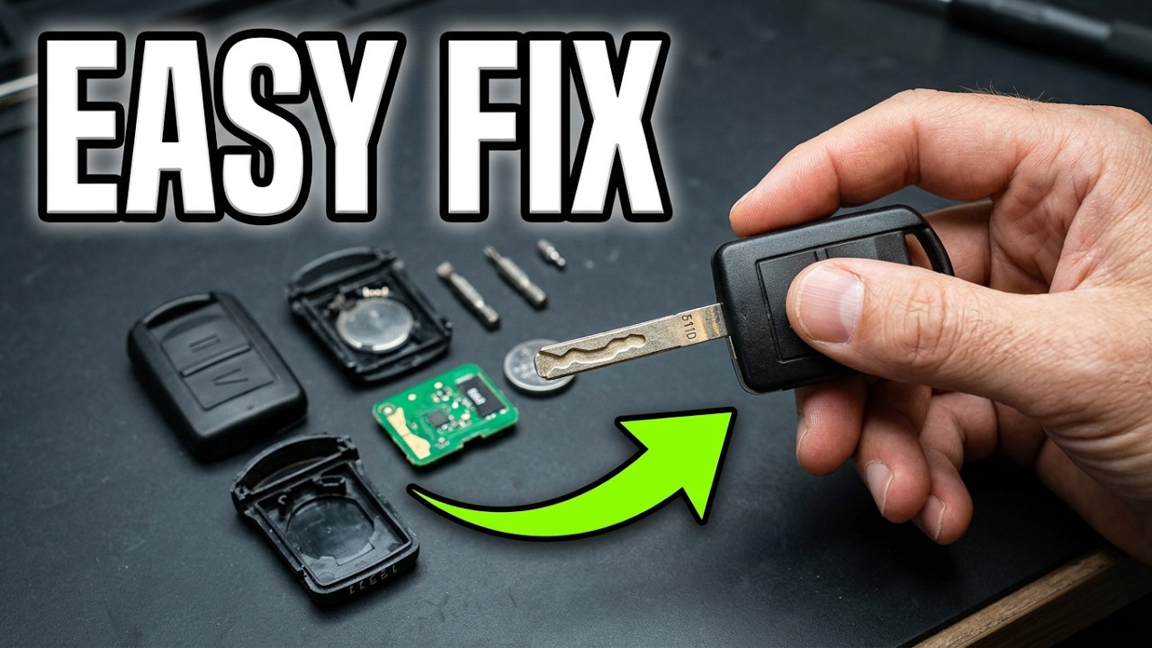 Opel / Vauxhall Key Fob step by step Repair guide and battery replacement.