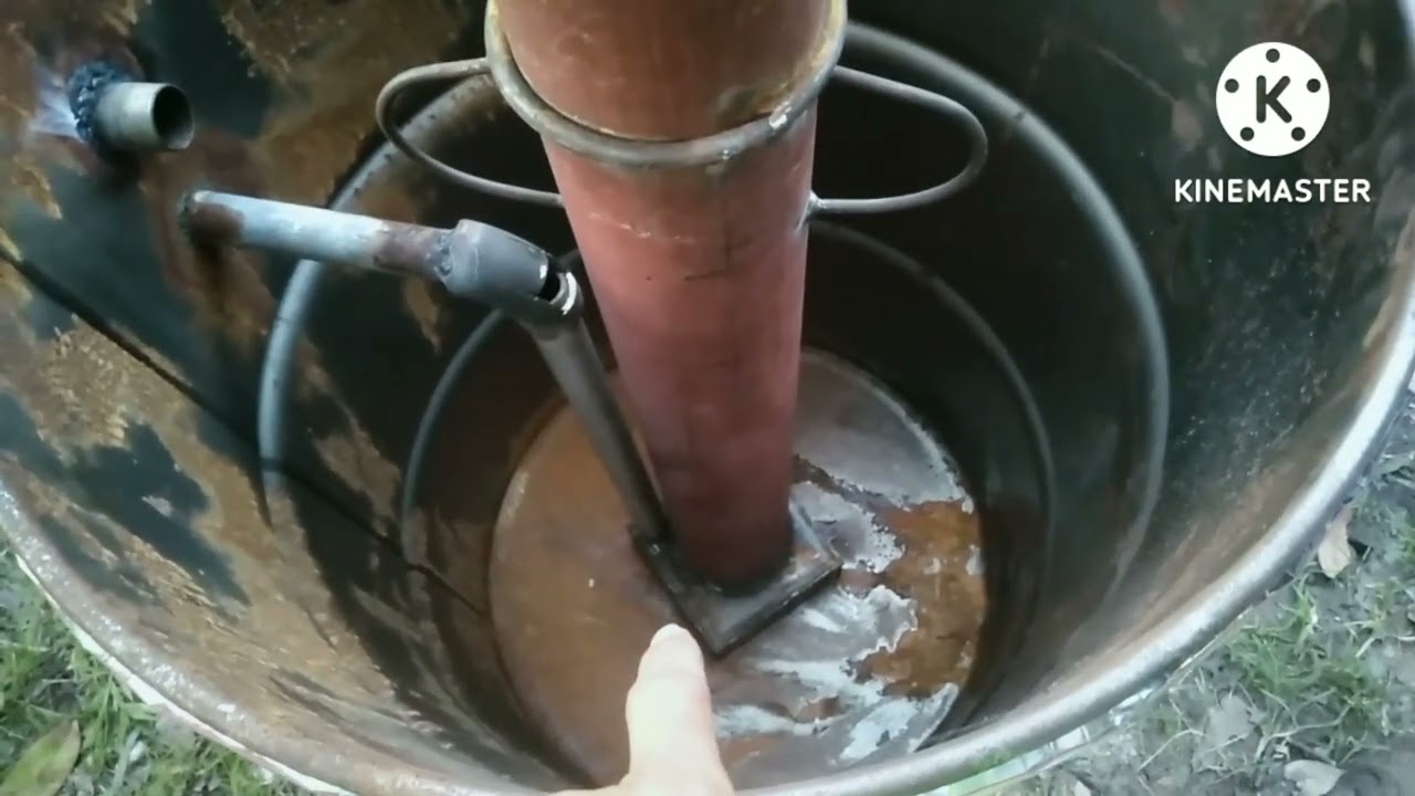 เตาเผาถ่านถัง200ลิตร#เตาสูตรใหม่ใส่น้ำส้มควันไม้