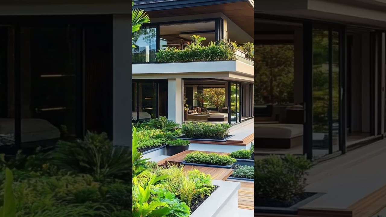 Modern Tropical House | Naturalized Garden design  ✨ #dreamlivingspace
