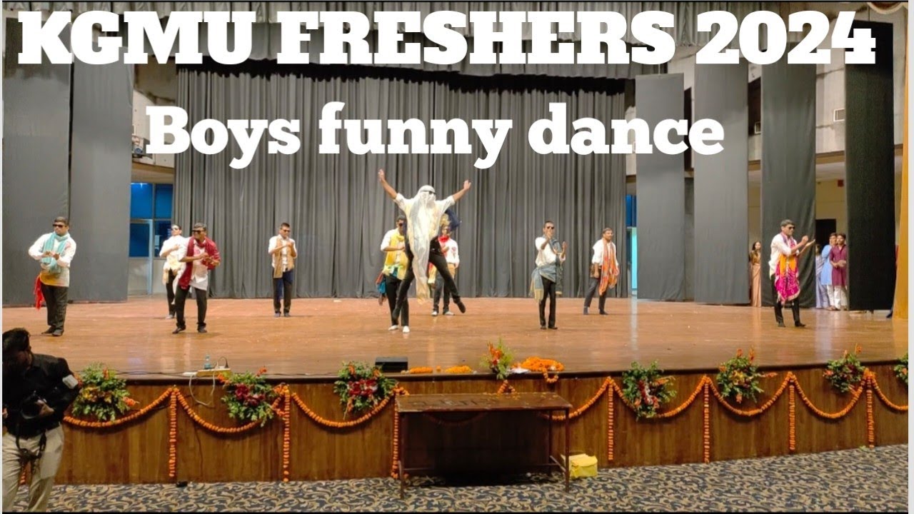 KGMU B.Sc Nursing fresher boys funny dance. Boys mugga dance.