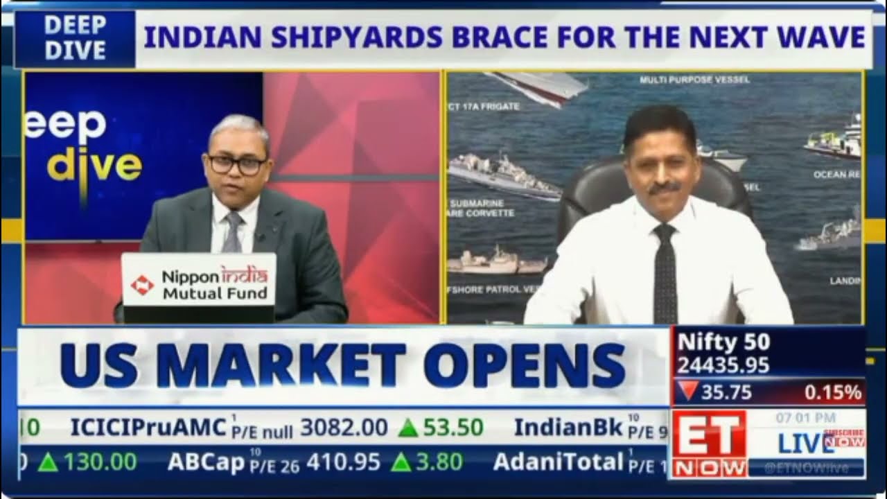 Cmde PR Hari, IN (Retd.), CMD, GRSE in conversation with ET Now Deep Dive on 12 Aug 2026