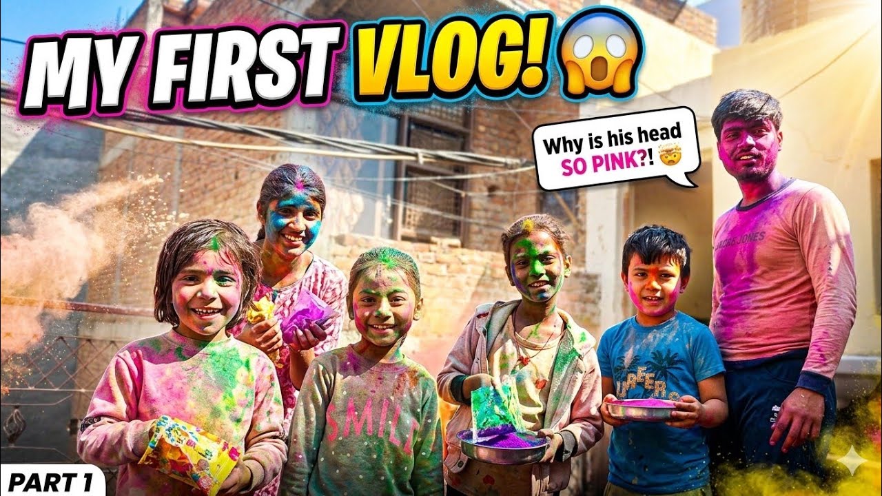 MY FIRST VLOG! 😱 Our Holi Celebration Got CRAZY! 🎨