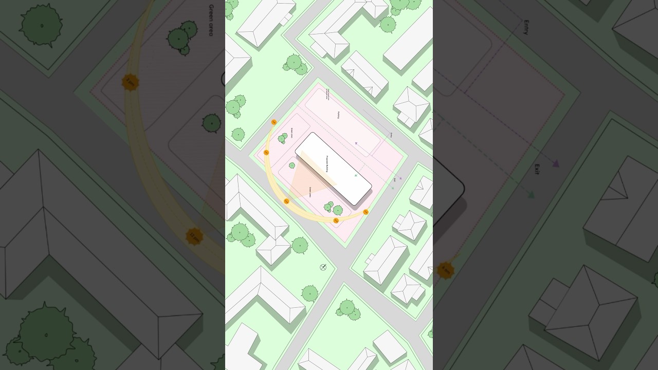 How to create site analysis | Rayon Design | Best & fast software for architects #architecture