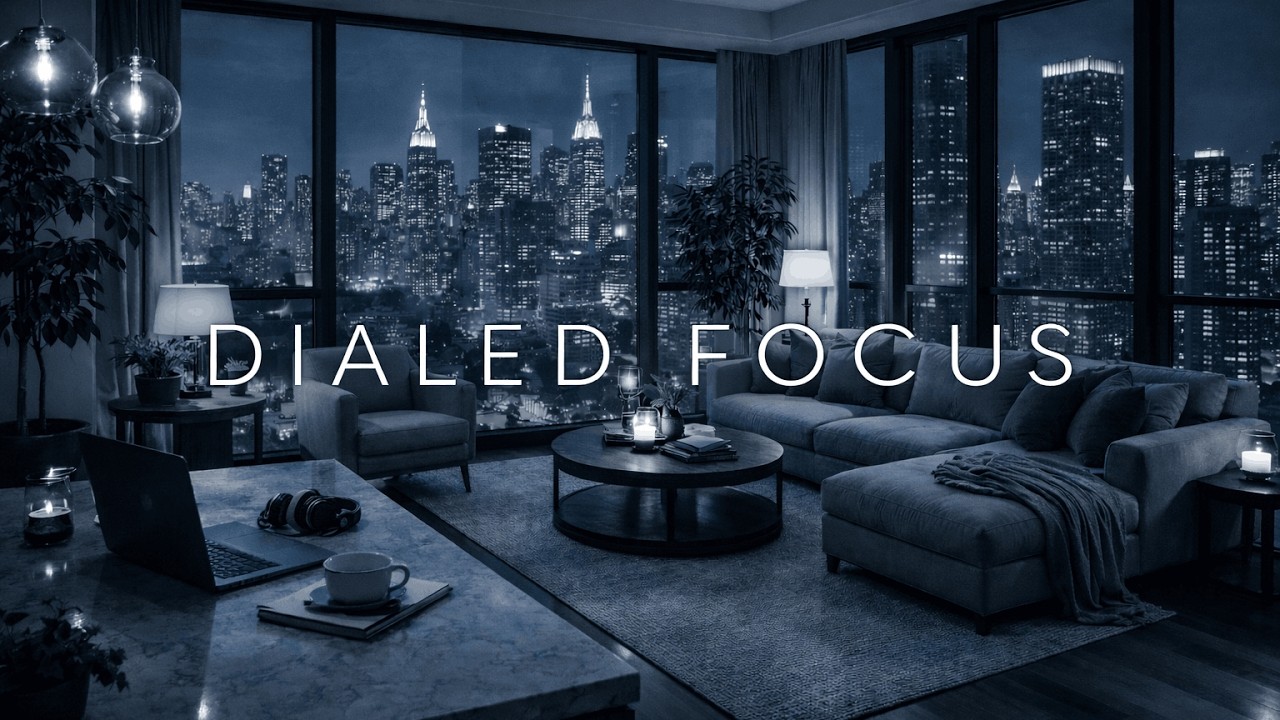 DIALED FOCUS — 2 Hour Chillstep Mix for Deep Work | Luxury Penthouse Ambience