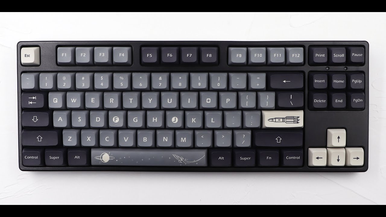 JSJT PBT XDA Profile Keycaps - Aerospace Apollo Themed Keycaps