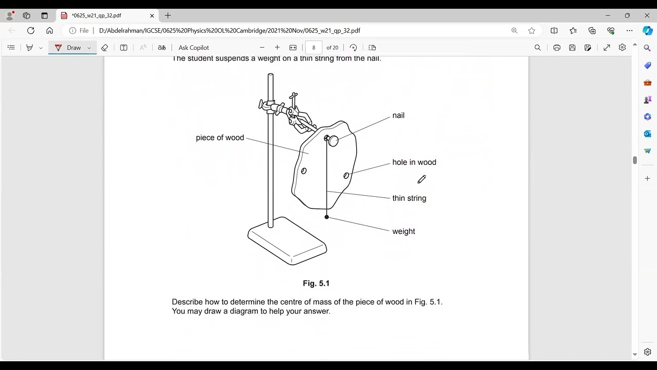 IGCSE Physics 0625/32/O/N/21
