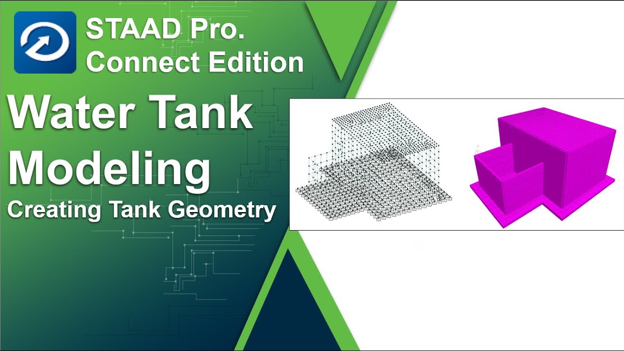 Creating Water Tank Model in STAAD Pro. Analytical Mode