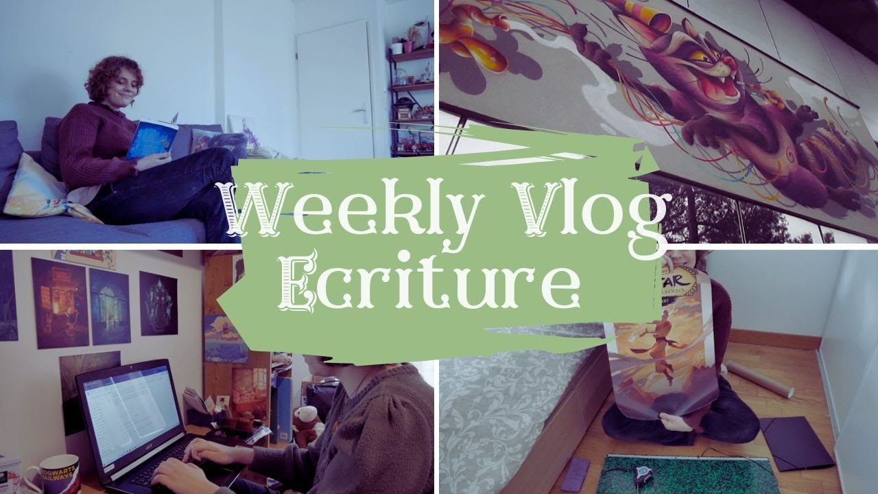 Weekly Vlog - Reprendre l'écriture, écrire à 4 mains, l'aphantasie, avoir la vitesse d'un escargot