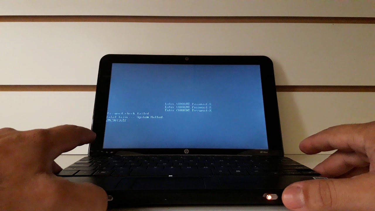 NETBOOK HP MINI - ACESSO BIOS SETUP BLOQUEADO POR SENHA