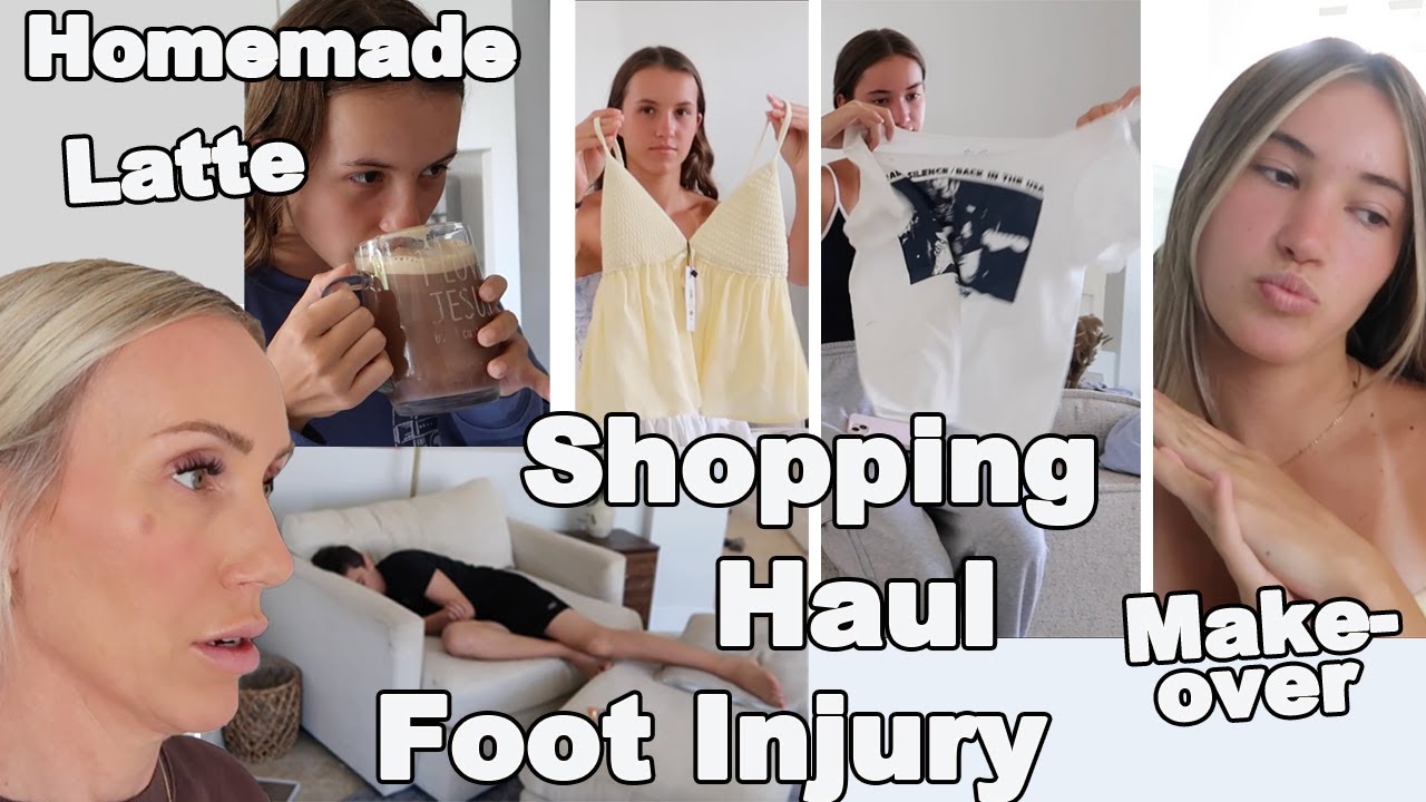 Typical Summer Day!  Mall Shopping & Haul, Makeover, Homemade Lattes!