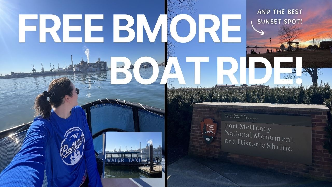 Baltimore’s FREE Water Taxi to Fort McHenry 🚤 | Spring Day Exploring Fells Point & Locust Point