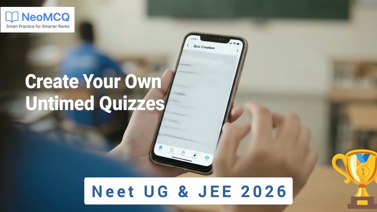 Unlimited Quizzes on NeoMCQ #neetug2026 #jee2026 