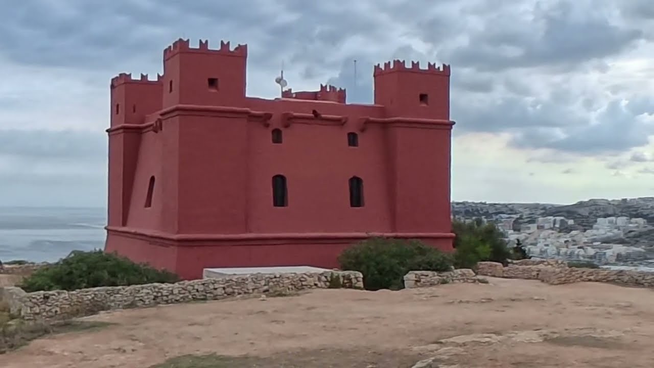 Malta  - Agatha Tower  - Għajn Tuffieħa Tower Bays  &  Dingli Cliffs  -  Sunday 11th October 2025