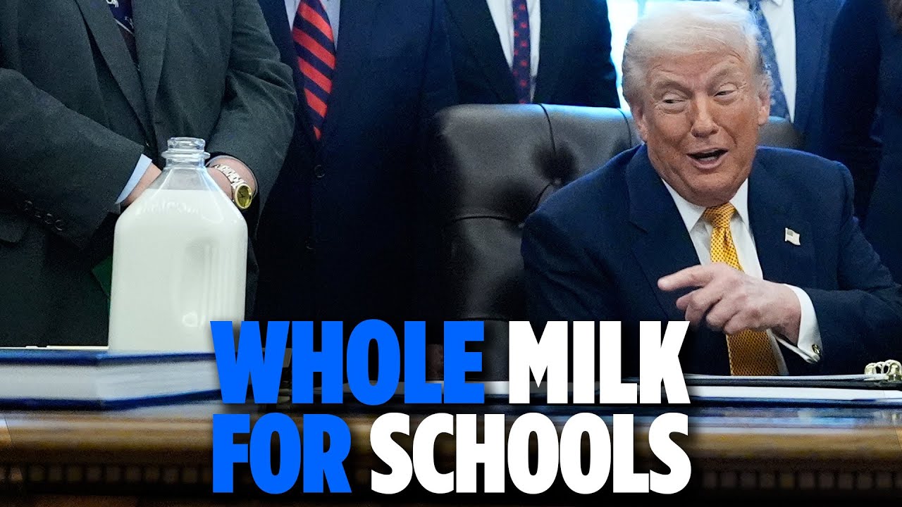 Trump Signs Bill For WHOLE MILK In Schools | TRENDING