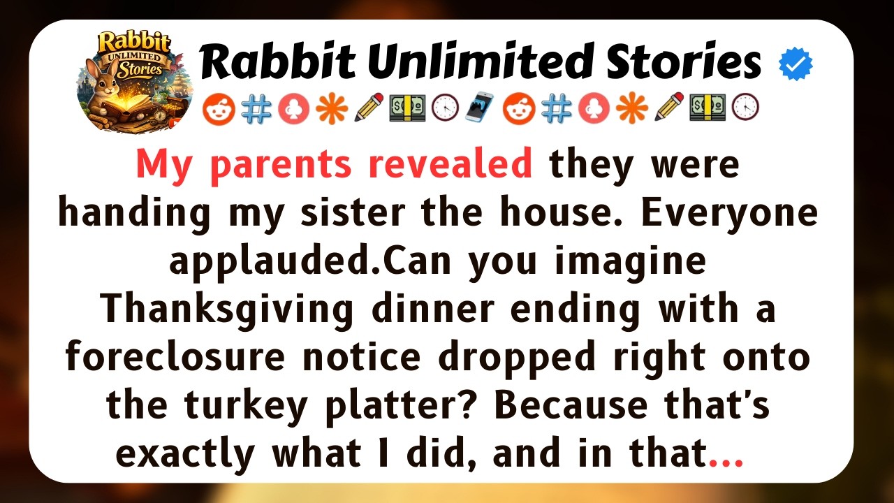 My parents revealed they were handing my sister the house...[Full Stories]