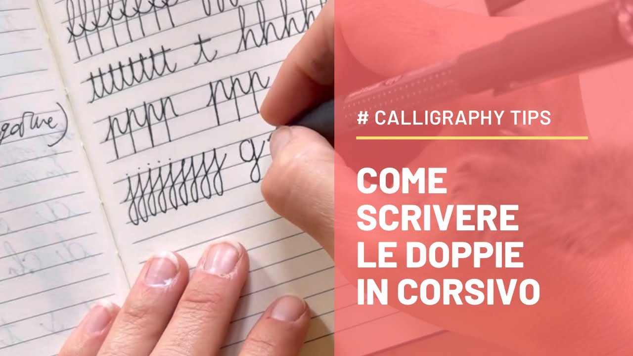 Come scrivere le Doppie in corsivo
