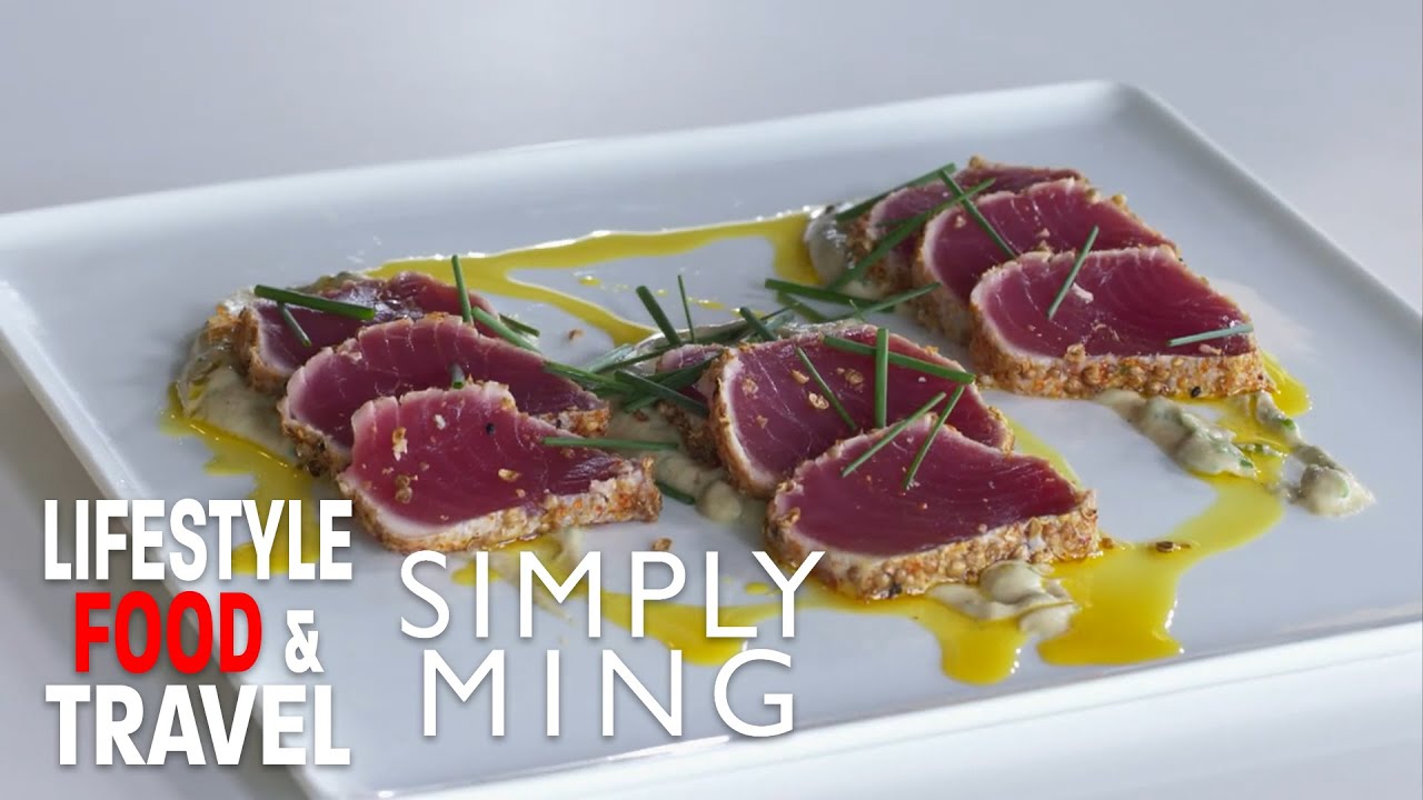 Grilled Eggplant on Polenta Crouton with Susur Lee | Simply Ming Season 17 | Lifestyle Food & Travel