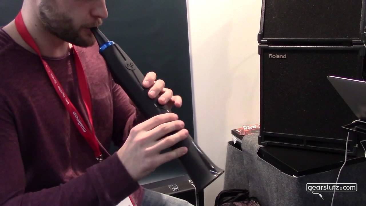 Aodyo Sylphyo wind controller jam  - Gearslutz @ Musikmesse 2016