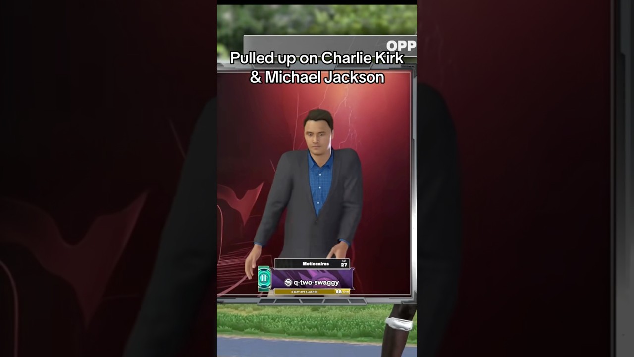 Charlie Kirk & Michael Jackson 2k face scan shorts 